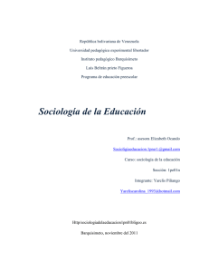 yarelisensayo - Sociología de la Educación 1pn01