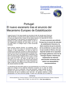 Portugal: El nuevo escenario tras el anuncio del Mecanismo Europeo de Estabilización conomía