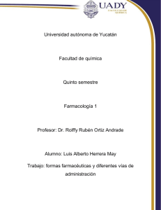 Universidad autónoma de Yucatán Facultad de química Quinto