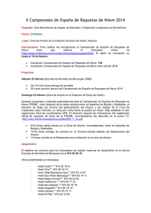 Campeonato de España de Raquetas de Nieve 2014