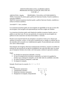 INSTITUCIÓN EDUCATIVA ALFREDO GARCÍA PROGRAMA DE EDUCACIÓN DE ADULTOS 3011