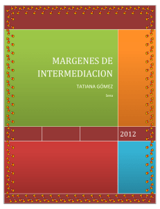 MARGENES DE INTERMEDIACION  2012
