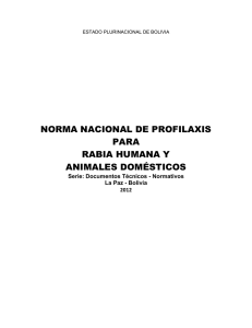 NORMA NACIONAL DE PROFILAXIS PARA RABIA