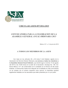 circular asem-057/2014-2015 convocatoria para la celebracion de