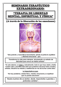 Folleto - Terapia de libertad mental, espiritual y fisica