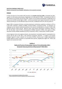 BOLETIN ECONÓMICO ENERO 2012 Reporte mensual de los
