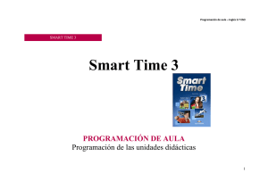 Smart Time 3 PROGRAMACIÓN DE AULA