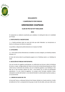 reglamento i campeonato por parejas greensome chapman