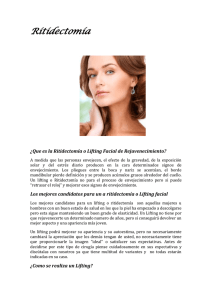 Que es la Ritidectomía o Lifting Facial de Rejuvenecimiento?