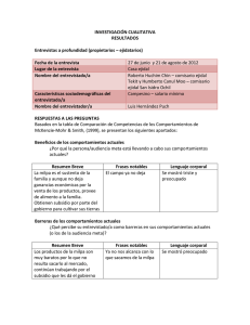 Grupo focales – usuarios