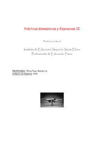 Prácticas Gimnásticas y Expresivas II