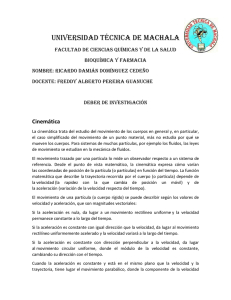 deber investigacion física - Universidad Técnica de Machala