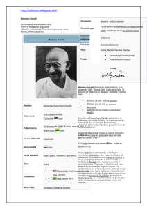 [editar] Críticas sobre Mahatma Gandhi