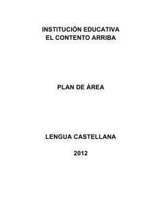Plan de área de lengua castellana