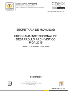 Documento que contiene el Programa Institucional de Desarrollo
