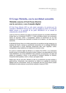 El Grupo Michelin, con la movilidad sostenible Michelin conecta el
