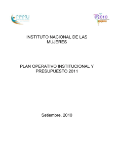 Anexo 1: Aspectos estratégicos institucionales 2011.
