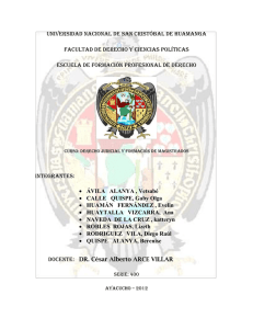 DERECHO JUDICIAL Y FORMACI&Oacute;N DE MAGISTRADOS