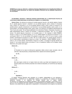 DECRETO por el que se reforman y adicionan diversas
