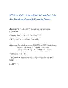 IUNA Instituto Universitario Nacional del Arte