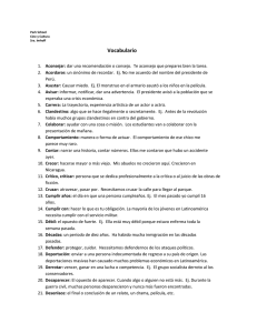 vocabulario para examen 2