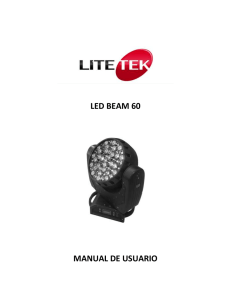 LED BEAM 60 MANUAL DE USUARIO