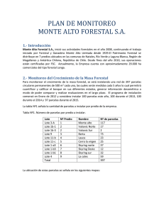 Plan de Monitoreo Monte Alto S.A.