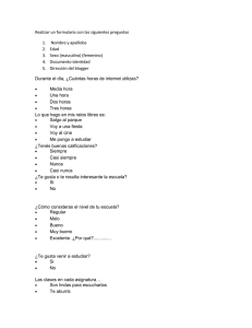 Realizar un formulario con las siguientes preguntas