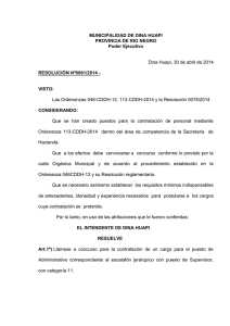 Resolucion Nro. 081 - 2014 - Llamado a