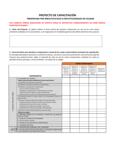 º Formato de descripción detallada de Proyectos de Capacitación