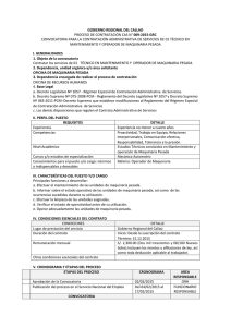 GOBIERNO REGIONAL DEL CALLAO 009-2015-GRC MANTENIMIENTO Y OPERADOR DE MAQUINARIA PESADA