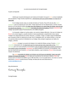 La carta de presentación de Carraig Konopka A quien corresponda