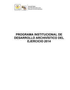 PIDA 2014 - Secretaría de Protección Civil