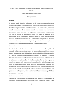 ¿A quién protege el sistema de prestaciones por desempleo