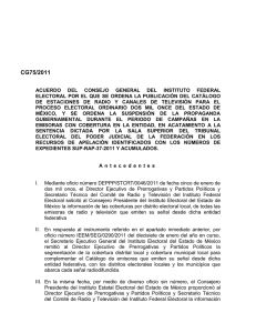 CG75/2011 - Instituto Nacional Electoral