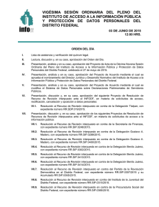 VIGÉSIMA  SESIÓN  ORDINARIA  DEL  PLENO ... INSTITUTO DE ACCESO A LA INFORMACIÓN PÚBLICA