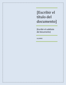 [Escribir el título del documento]