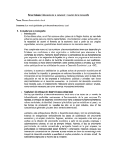 Tercer trabajo: Elaboración de la estructura y resumen de la