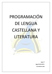 programación de lengua castellana y literatura