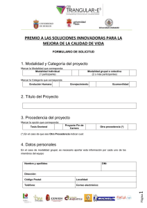 Formulario de solicitud - Universidad de Valladolid