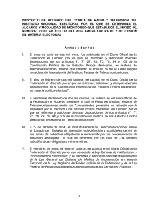 PROYECTO  DE  ACUERDO  DEL  COMITÉ ... INSTITUTO  NACIONAL  ELECTORAL  POR  EL ...
