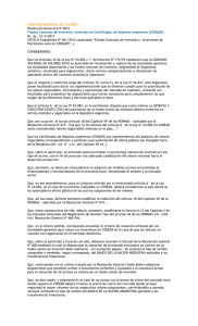 COMISION NACIONAL DE VALORES Resolución General 617