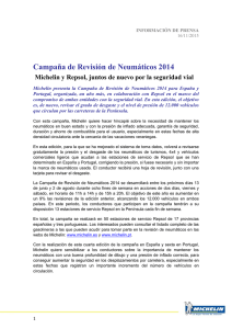 Campaña de Revisión de Neumáticos 2014 Michelin y Repsol