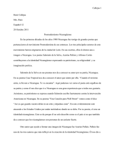 Ensayo sobre el autor - Posmodernismo Nicaragüense