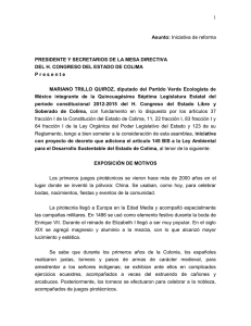 Asunto: Iniciativa de reforma PRESIDENTE Y SECRETARIOS DE