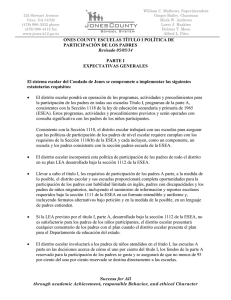District Title I Parent Involvement Plan Spanish 2014-2015