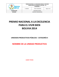 Informe de Gestión (Formulario G2)