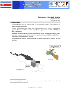 Diagn&oacute;stico Hospital, Distrito
