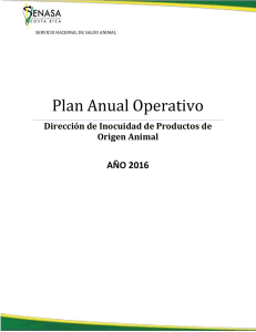 Plan Anual Operativo-DIPOA 2016