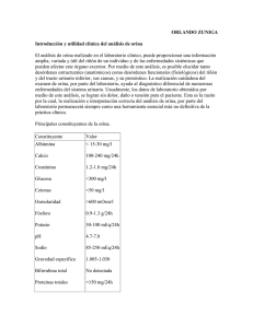 ORLANDO ZUNIGA Introducción y utilidad clínica del análisis de